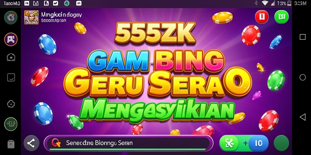 Tampilan gameplay Bingo yang seru dan menantang di 555ZK