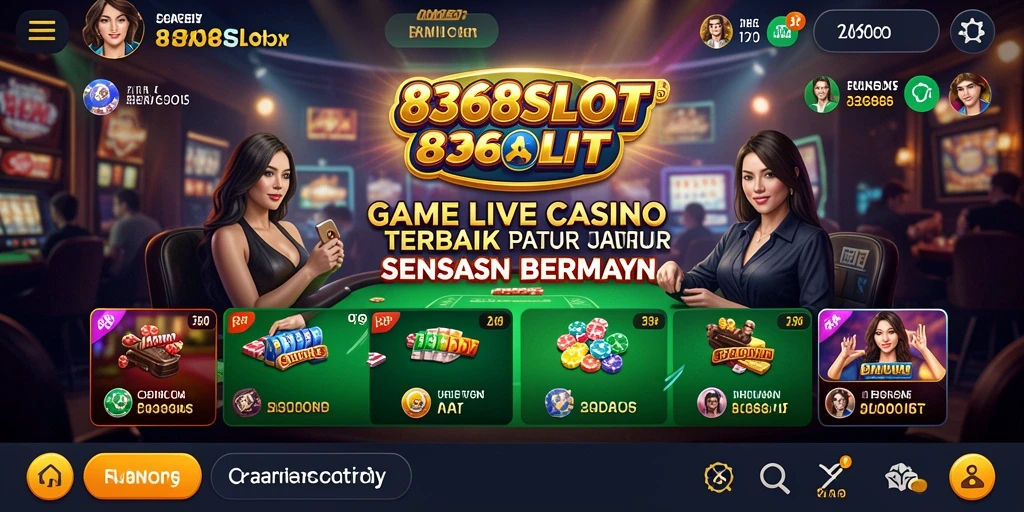 Tampilan gameplay Live Casino yang mendebarkan dan interaktif.