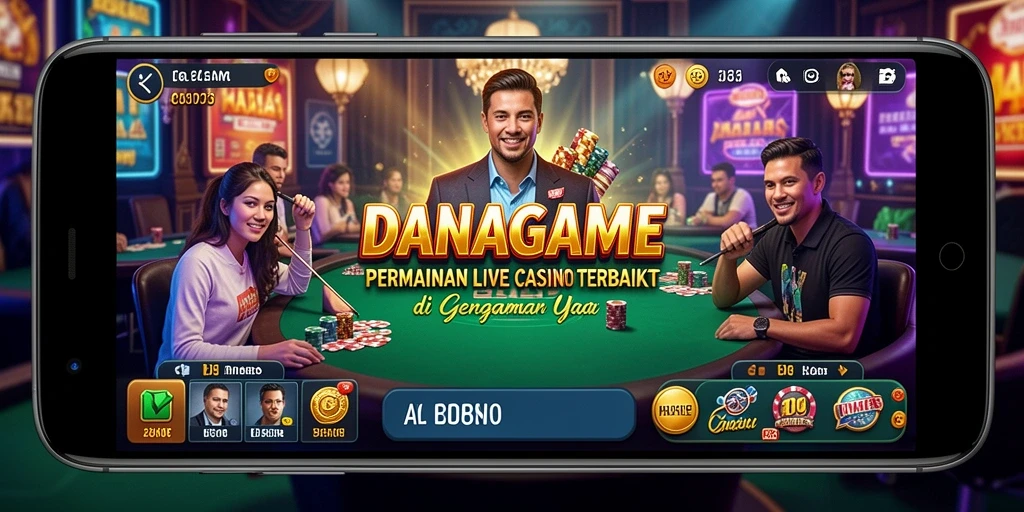 Screenshot gameplay Live Casino yang memukau di DANAGAME.