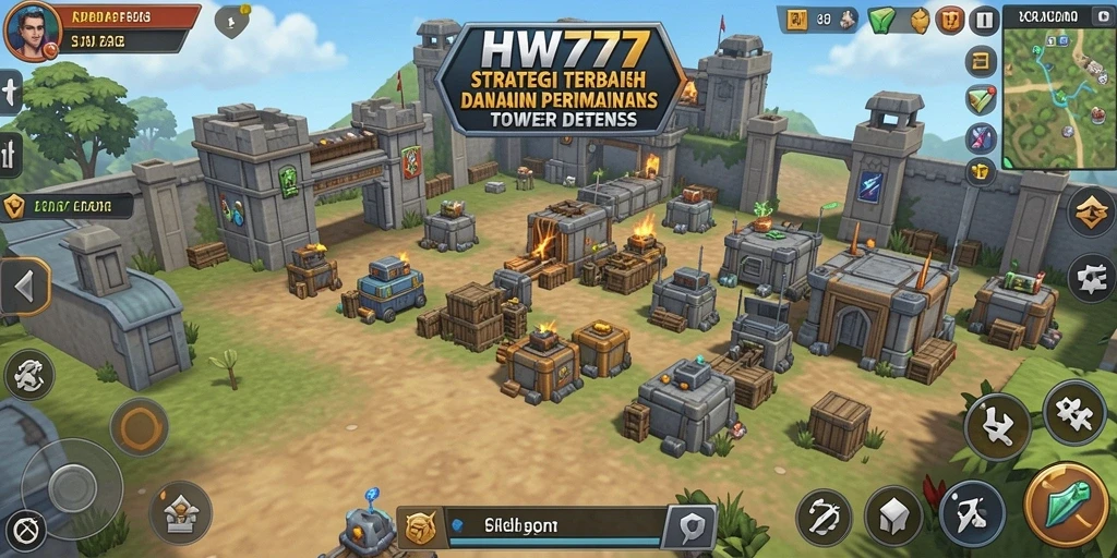 Tampilan gameplay mendebarkan dalam <strong>HW777</strong>, mendefinisikan pengalaman Tower Defense yang mendalam.