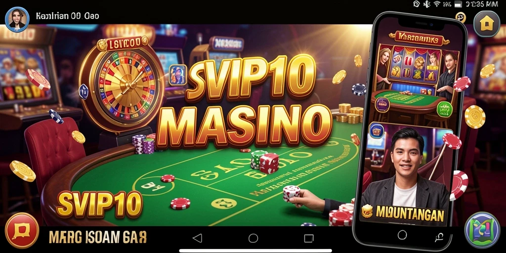 Screenshot gameplay SVIP10 yang menampilkan aksi kasino yang mendebarkan.